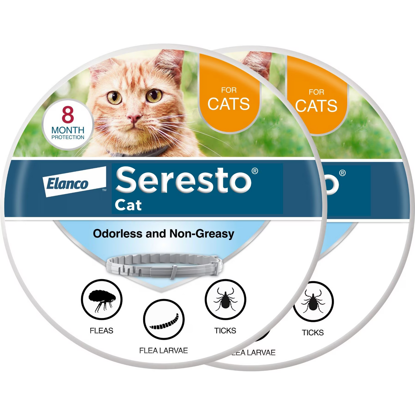 Seresto Flea & Tick Collar for Cats, 1 Collar (8-mos. supply)